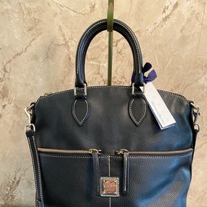 Dooney & Bourke Leather Double Pocket Satchel